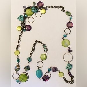 Long Bead Chain Necklace